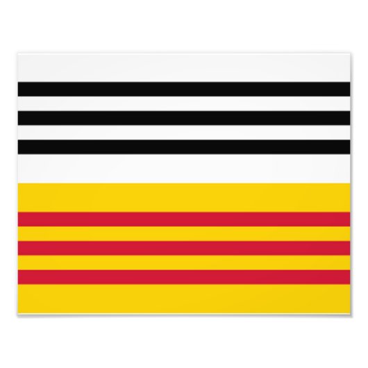 Vlag van Loon op Zand Foto Afdruk (Voorkant)