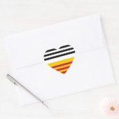 Vlag van Loon op Zand Hart Sticker (Envelop)