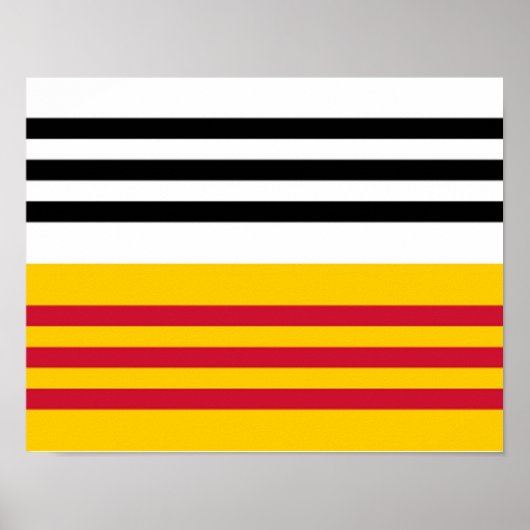 Vlag van Loon op Zand Poster (Voorkant)