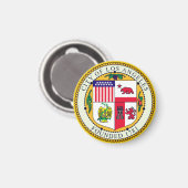 Vlag van Los Angeles, Californië Magneet (Voorkant / Achterkant)