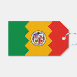 Vlag van Los Angeles (Californië, Verenigde Staten Cadeaulabel