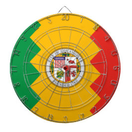 Vlag van Los Angeles (Californië, Verenigde Staten Dartbord