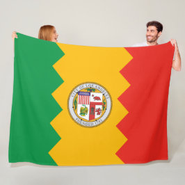Vlag van Los Angeles (Californië, Verenigde Staten Fleece Deken
