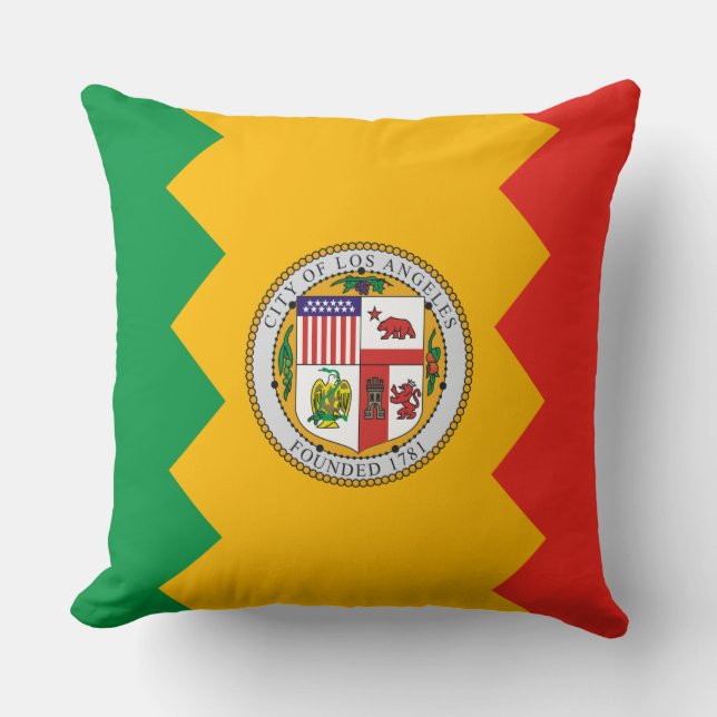 Vlag van Los Angeles (Californië, Verenigde Staten Kussen (Voorkant)