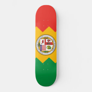 Vlag van Los Angeles (Californië, Verenigde Staten Persoonlijk Skateboard