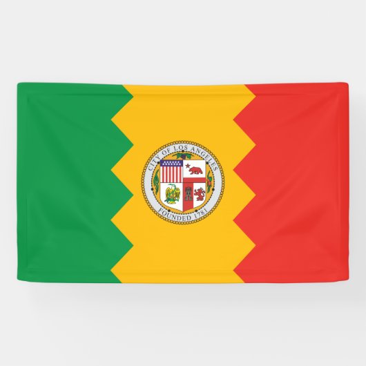 Vlag van Los Angeles (Californië, Verenigde Staten Spandoek (Horizontaal)
