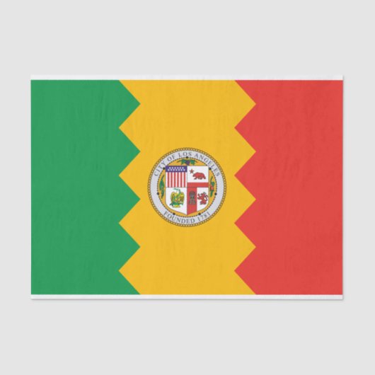 Vlag van Los Angeles (Californië, Verenigde Staten Tissuepapier (Voorkant)
