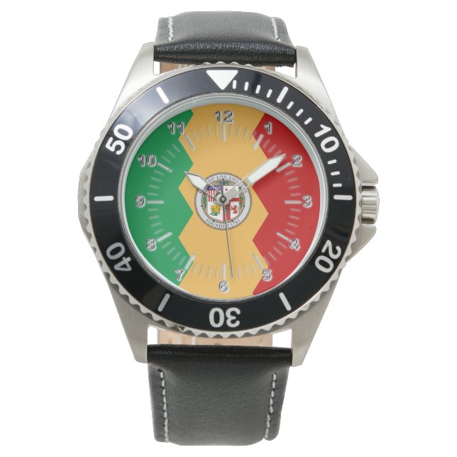 vlag van Los Angeles City Horloge (Voorkant)