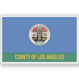 Vlag van Los Angeles County, Californië Sticker