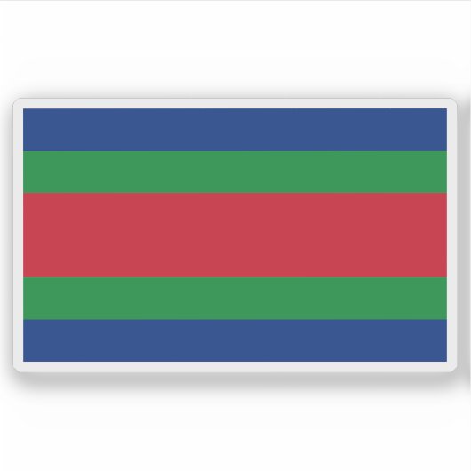 Vlag van Los Chiles, Costa Rica Sticker (Voorkant)