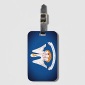 Vlag van Louisiana Bagagelabel (Voorkant (verticaal))