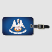 Vlag van Louisiana Bagagelabel (Voorkant (horizontaal))