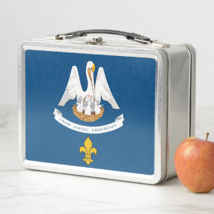 Vlag van Louisiana bij Fleur de Lis