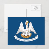 Vlag van Louisiana Briefkaart (Voorkant / Achterkant)