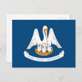 Vlag van Louisiana Briefkaart (Voorkant / Achterkant)