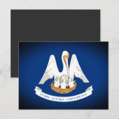Vlag van Louisiana Briefkaart (Voorkant / Achterkant)