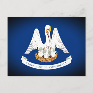 Vlag van Louisiana Briefkaart