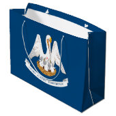 Vlag van Louisiana Groot Cadeauzakje (Achterkant Gekanteld)