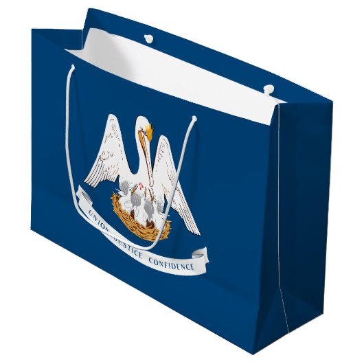 Vlag van Louisiana Groot Cadeauzakje (Voorkant Gekanteld)
