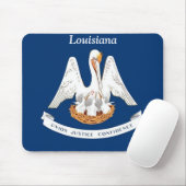 Vlag van Louisiana Muismat (Met muis)