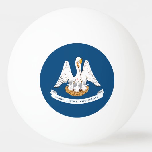 Vlag van Louisiana Pingpongbal (Voorkant)