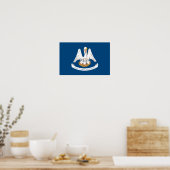 Vlag van Louisiana Poster (Keuken)