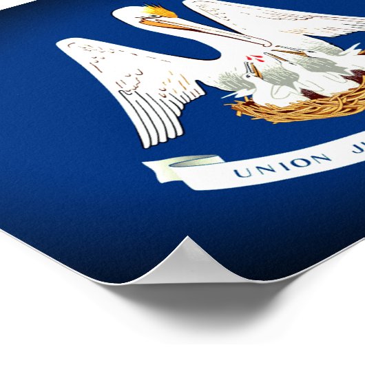 Vlag van Louisiana Poster (Hoek)