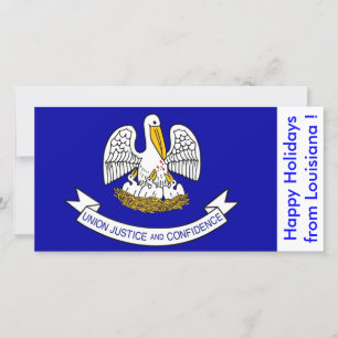 Vlag van Louisiana, Prettige Feestdagen vanuit de  Feestdagenkaart