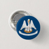 Vlag van Louisiana Ronde Button 3,2 Cm (Voorkant /achterkant)