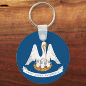 Vlag van Louisiana Sleutelhanger (Achterkant)