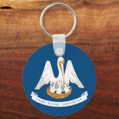 Vlag van Louisiana Sleutelhanger (Voorkant)