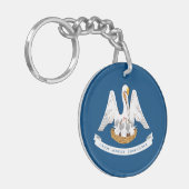 Vlag van Louisiana Sleutelhanger (Voorkant Links)