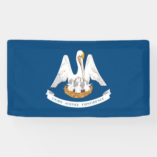 Vlag van Louisiana Spandoek (Horizontaal)