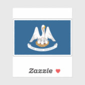 Vlag van Louisiana Sticker (Vel)