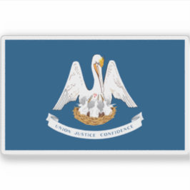 Vlag van Louisiana Sticker