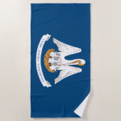 Vlag van Louisiana Strandlaken (Voorkant)