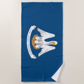 Vlag van Louisiana Strandlaken (Voorkant)