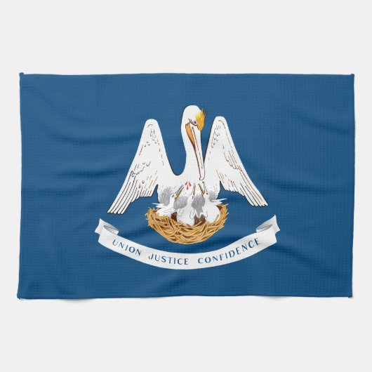Vlag van Louisiana Theedoek (Horizontaal)