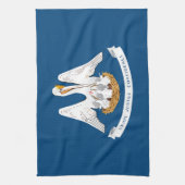 Vlag van Louisiana Theedoek (Verticaal)