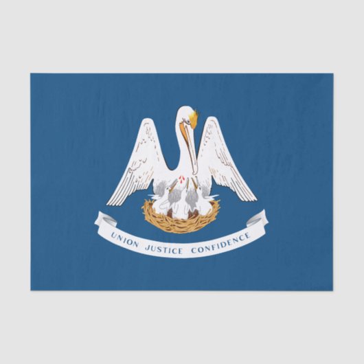 Vlag van Louisiana Tissuepapier (Voorkant)