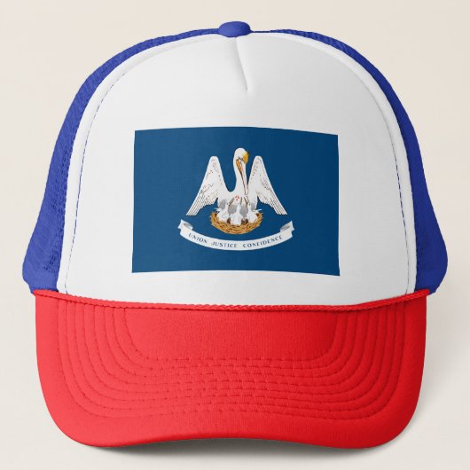 Vlag van Louisiana Trucker Pet (Voorkant)