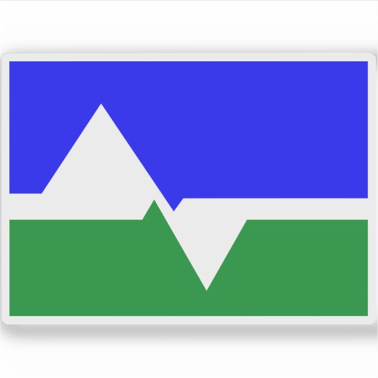 Vlag van Loveland, Colorado Sticker (Voorkant)