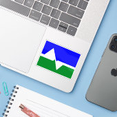 Vlag van Loveland, Colorado Sticker (Laptop met iPhone)