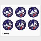 Vlag van Lubbock in Texas breekt stickers (Vel)