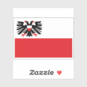 Vlag van Lübeck, Duitsland Sticker (Vel)