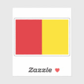 Vlag van Luik, België Sticker (Vel)