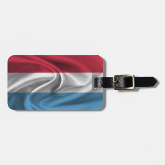 Vlag van Luxemburg Bagagelabel (Voorkant horizontaal)