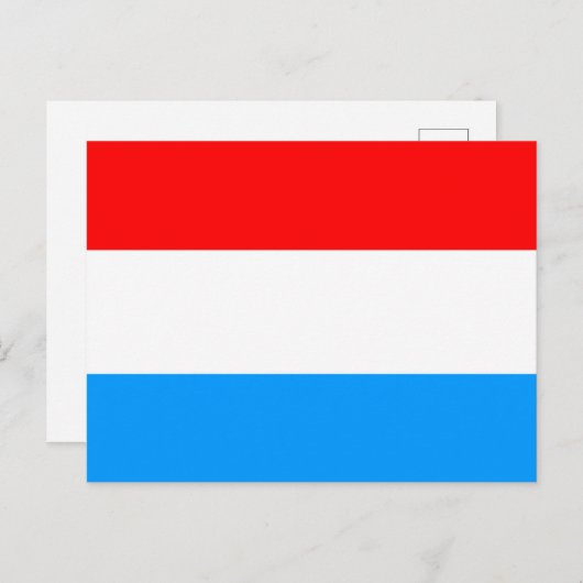 Vlag van Luxemburg Briefkaart (Voorkant / Achterkant)