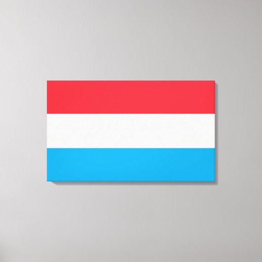 Vlag van Luxemburg Canvas Afdruk (Voorkant)