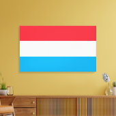 Vlag van Luxemburg Canvas Afdruk (Insitu (Woonkamer))